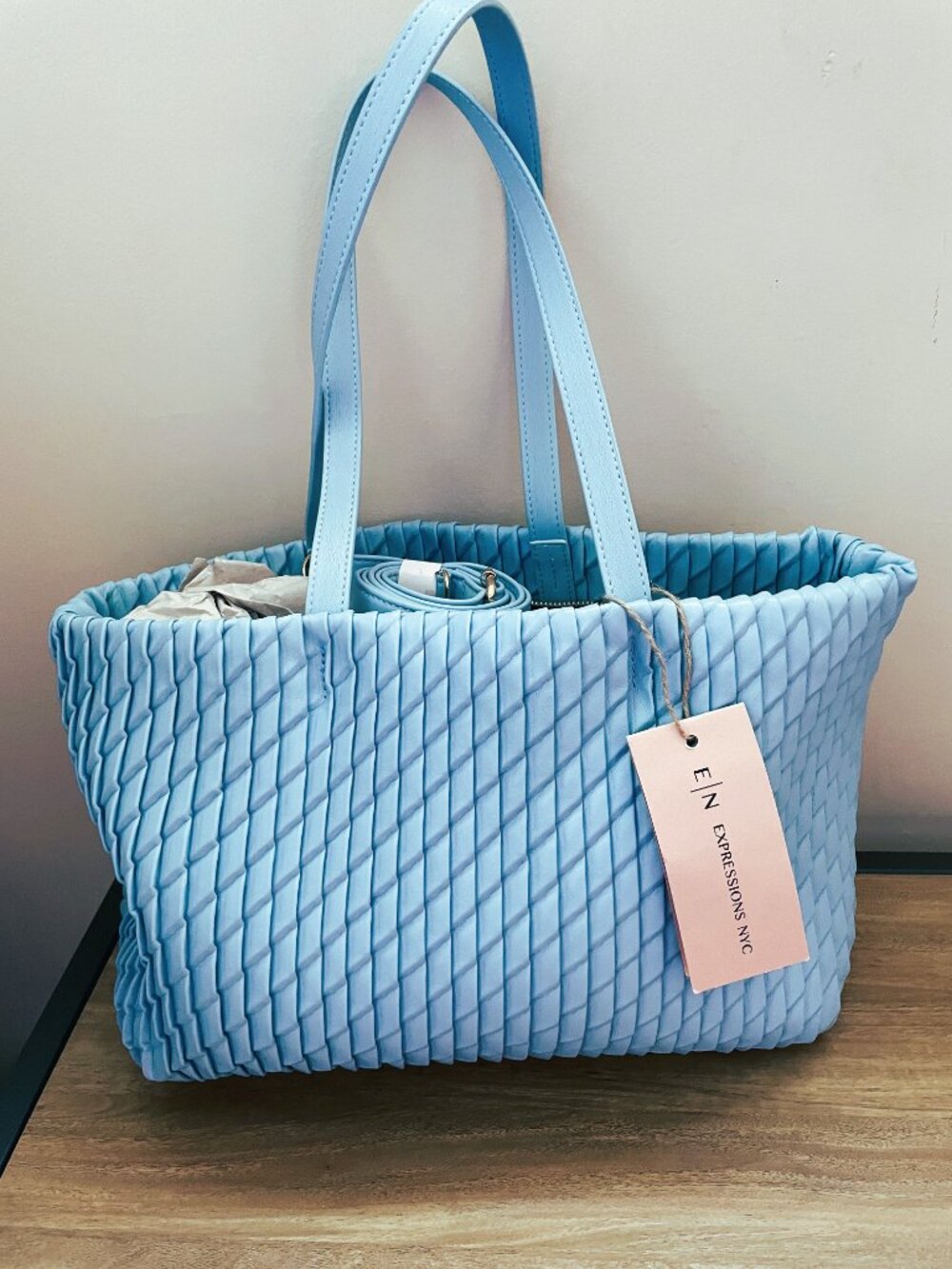 Eco Boho Style Tote & Wallet by EXPRESSIONS NYC. Crossbody Handbag & Clutch